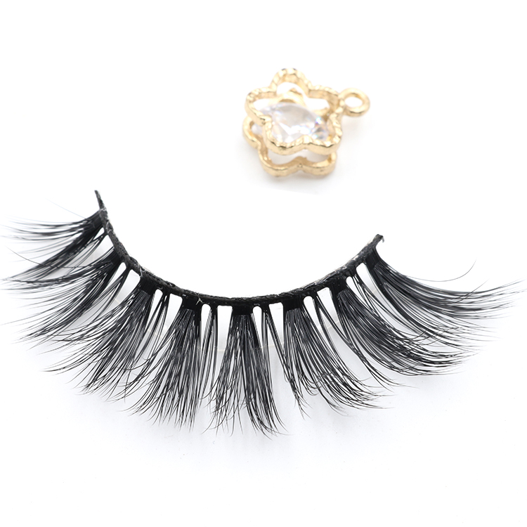 Lashes wholesaler provide fluffy 3d faux mink strip eyelash to USA